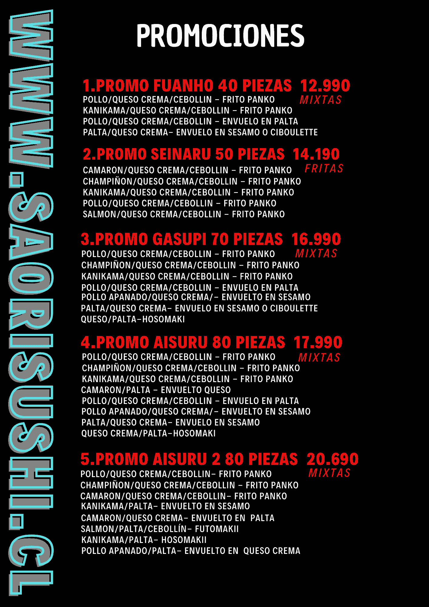 sushi promociones