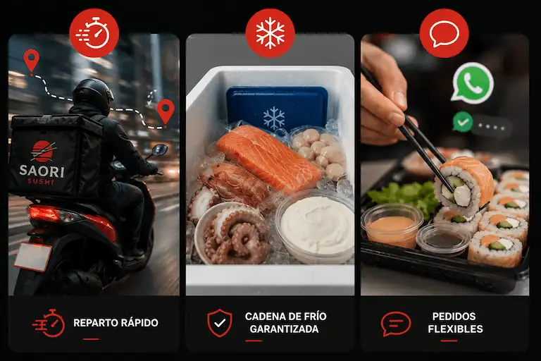 delivery ded sushi en la cisterna