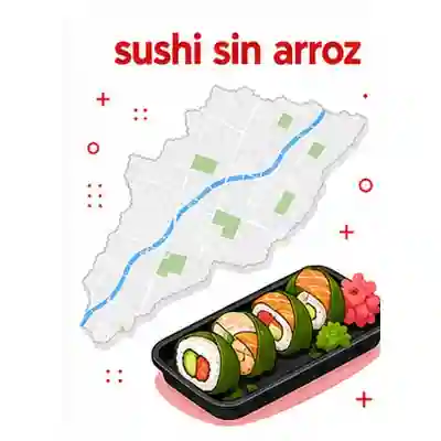 Rolls de sushi sin arroz de Saori Sushi